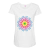 COSMIC FLOWER Maternity Scoop Neck T-shirt