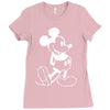 mouse screen print Ladies Fitted T-Shirt