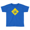 motorcycle caution sign Toddler T-shirt