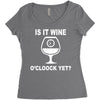 is it wine oclock yet Women's Triblend Scoop T-shirt