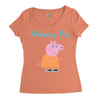 peppa pig mommy pig Women's Triblend Scoop T-shirt