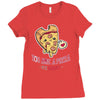 pizza my heart (2) Ladies Fitted T-Shirt