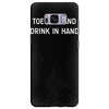 toes in sand drink in hand Samsung Galaxy S8 Plus