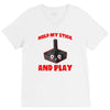 gaming hold and play V-Neck Tee
