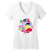colorful art Women's V-Neck T-Shirt
