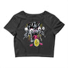 skull biker Crop Top