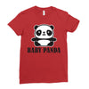 Baby Panda Ladies Fitted T-Shirt
