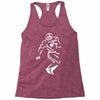 undefeated stencil football Racerback Tank
