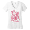 hand bag qb937 best trending Women's V-Neck T-Shirt