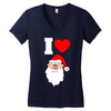 i love santa noel Women's V-Neck T-Shirt