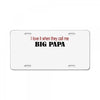 big papa License Plate