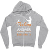 fishing is the answer! Zipper Hoodie