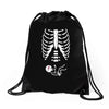 pregnant halloween costume Drawstring Bags