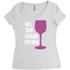 husband for wine Women's Triblend Scoop T-shirt