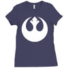 rebel alliance sticker vinyl decal star wars   car window wall decor Ladies Fitted T-Shirt