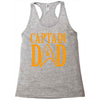 captain dad Racerback Tank
