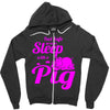 pig lover Zipper Hoodie