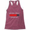 sarcasm loading Racerback Tank