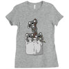 pocket koala bears Ladies Fitted T-Shirt