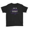 don't be jealous just because i look this good at seventy black Youth Tee