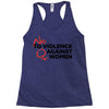 no violence against women's Racerback Tank