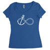 infinity knot anchor rope Women's Triblend Scoop T-shirt