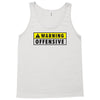 warning offensive mens funny Tank Top