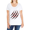 Clawed Up Ladies Curvy T-Shirt