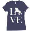 horse love Ladies Fitted T-Shirt
