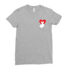 love more pocket Ladies Fitted T-Shirt