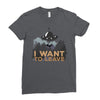 I Want to Leave Ladies Fitted T-Shirt