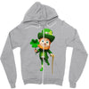 DABBİNG LEPRECHAUN Zipper Hoodie