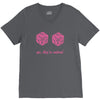 all natural 20 breasts dice V-Neck Tee