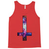 inverted galaxy cross funny  religion banter space fashion new Tank Top