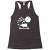 never give up on dreams ladies fitted Racerback Tank