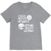 work like a captain party like a pirate V-Neck Tee