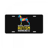boxers support autism awareness License Plate