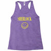 sherlock holmes smiley face Racerback Tank