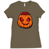 halloween pumpkin Ladies Fitted T-Shirt