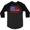 american flag we the people 3/4 Sleeve Shirt