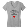 happy valentine day lovely Women's V-Neck T-Shirt