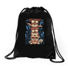 crazy totem Drawstring Bags
