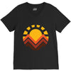sunset mountain V-Neck Tee