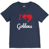 i love goldens V-Neck Tee