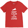 keep calm and love lions V-Neck Tee