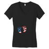 4th of July Baby Foot Women's V-Neck T-Shirt