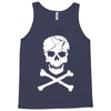 skull and crossbones pirate neon Tank Top