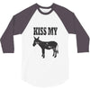 kiss my ass 3/4 Sleeve Shirt