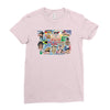 rude funny cotton dick of the world, ideal gift, birthday present Ladies Fitted T-Shirt