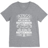 Real Kings Are Born On September 12 V-Neck Tee